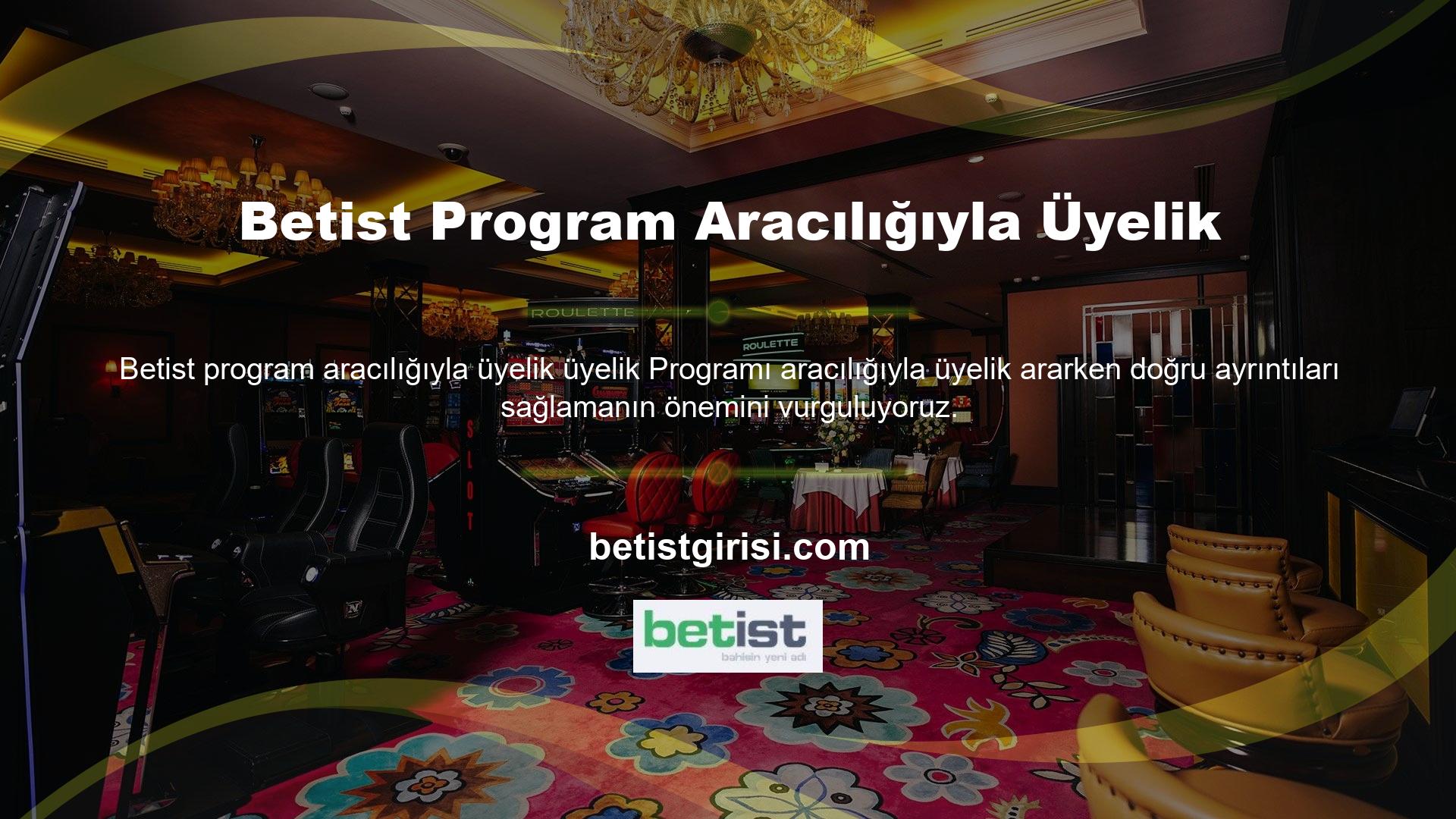 Betist adresi, 18 yaş ve üzeri Türk oyunculara yönelik geniş bir yelpazede çevrimiçi hizmetler sunmaktadır