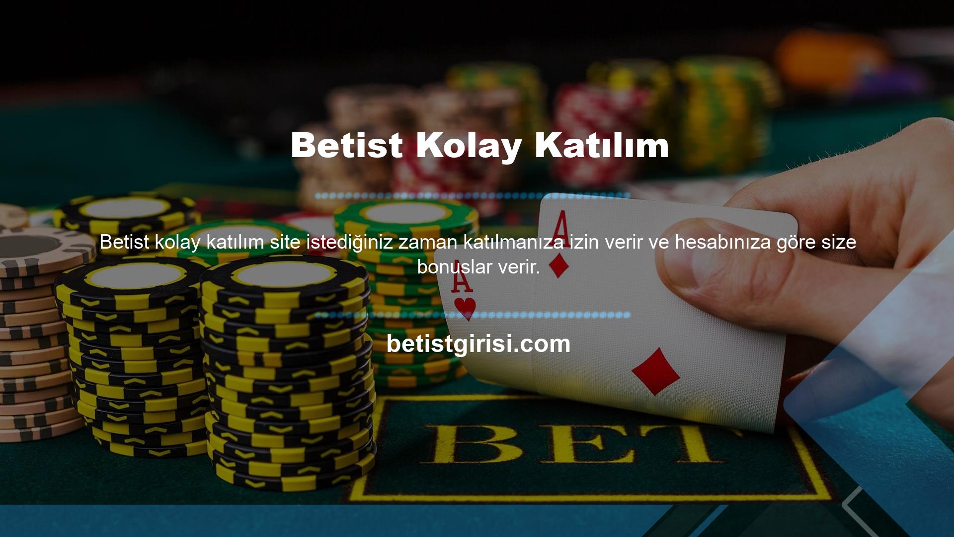 İstediğiniz zaman siteye katılın ve hesabınız için bonus alın